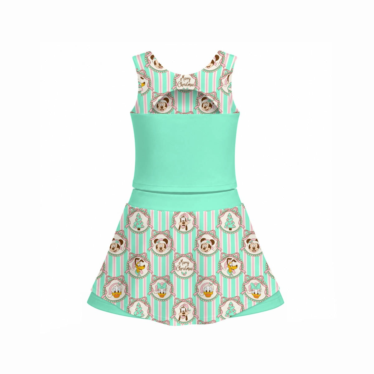 Merry Christmas & Friends Girl's Sports Tank & Skort Set