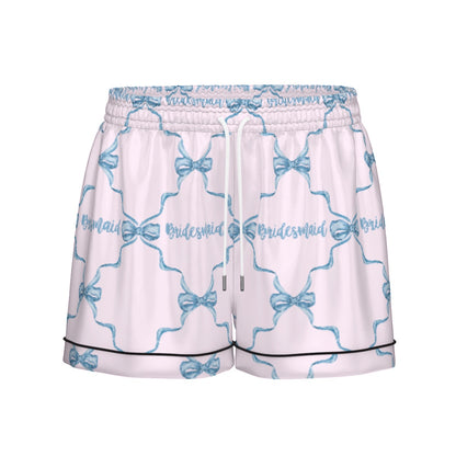 Bridesmaid Women's Pajama Set With Short Sleeve