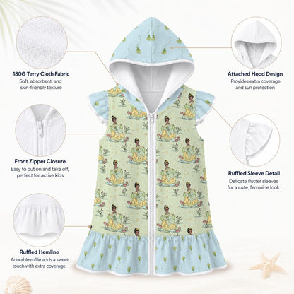 Tia Girls' Hooded Beach Cover-Up