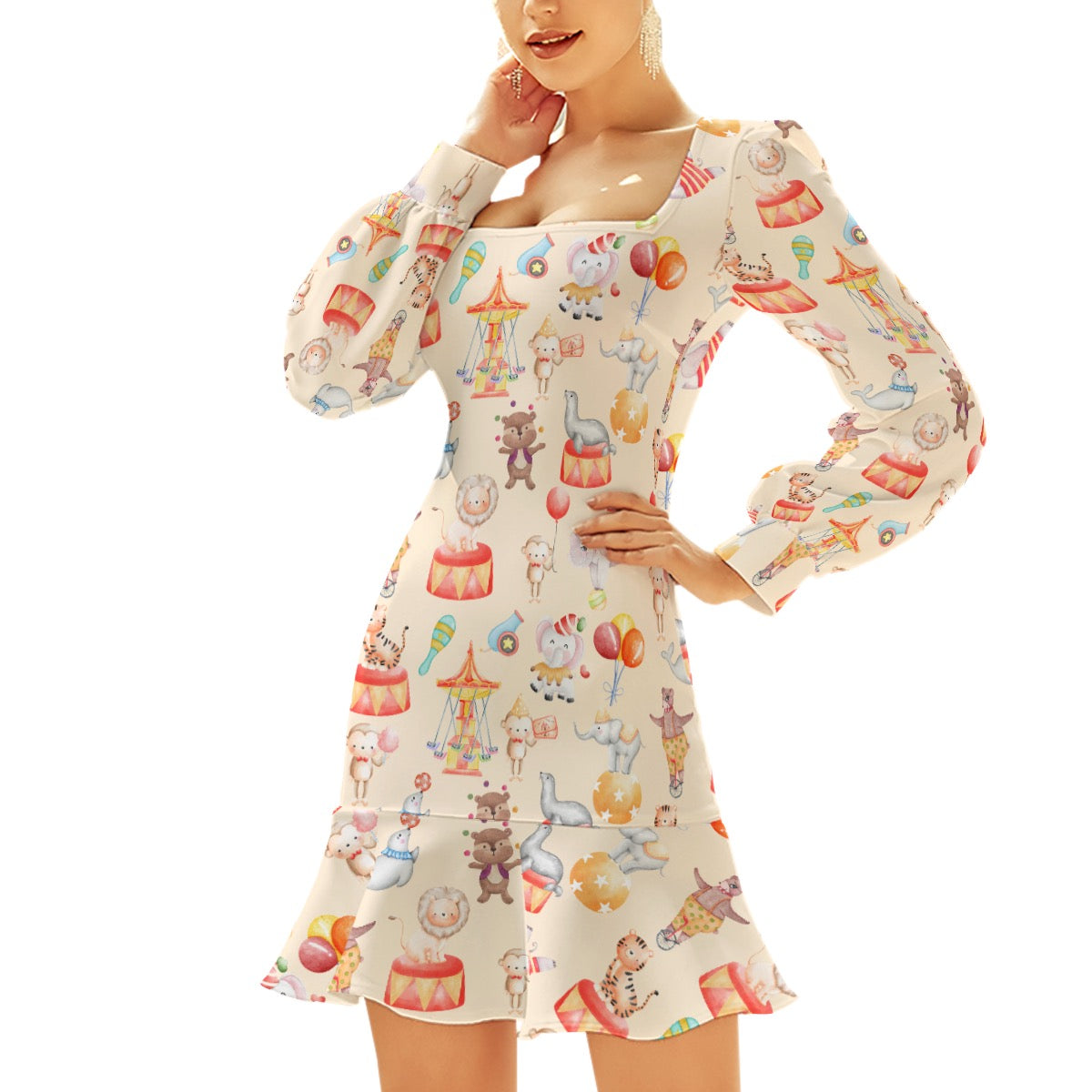 Circus Women's Ruffle Hem Skinny Dress