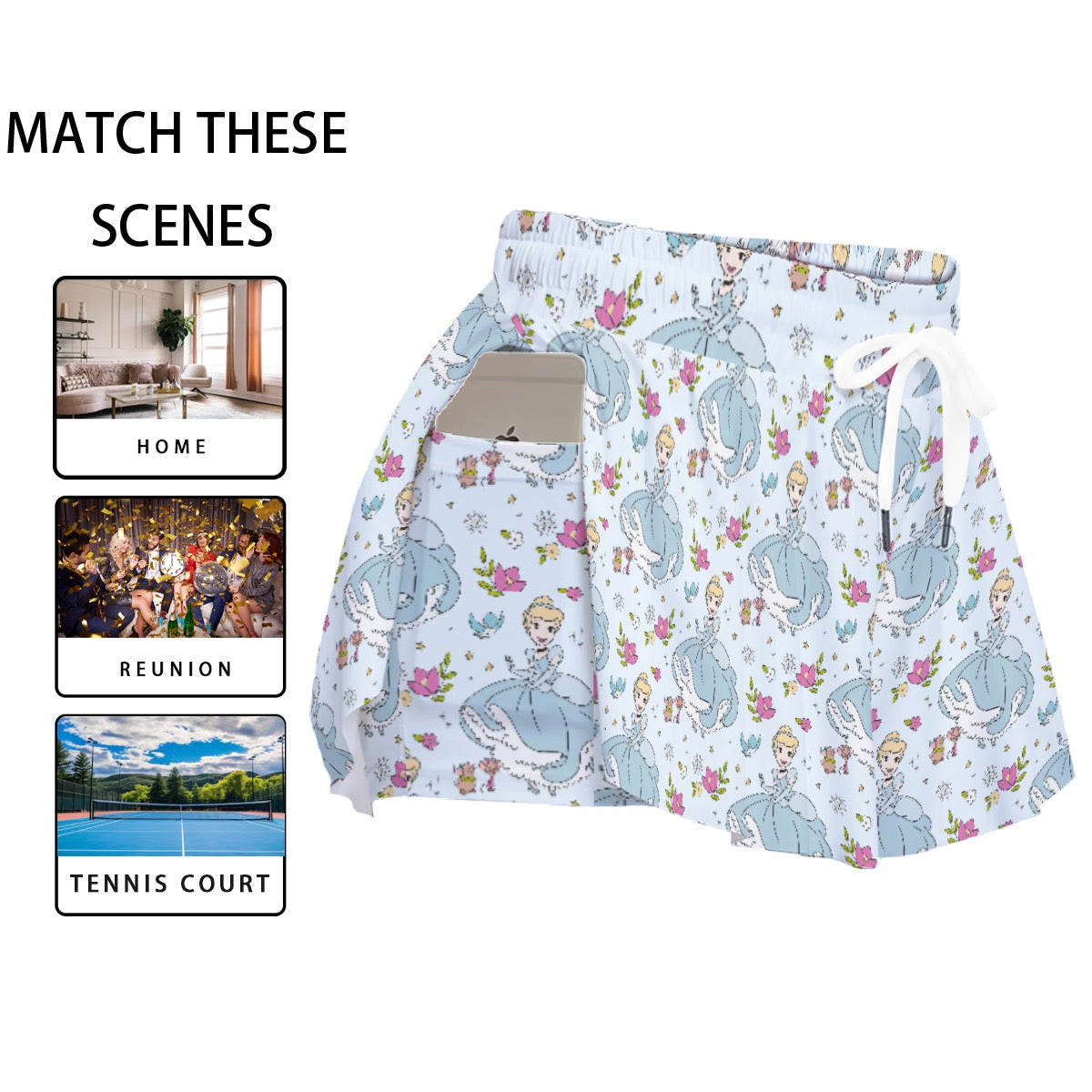 Cindy Women's Sport Skorts With Pocket