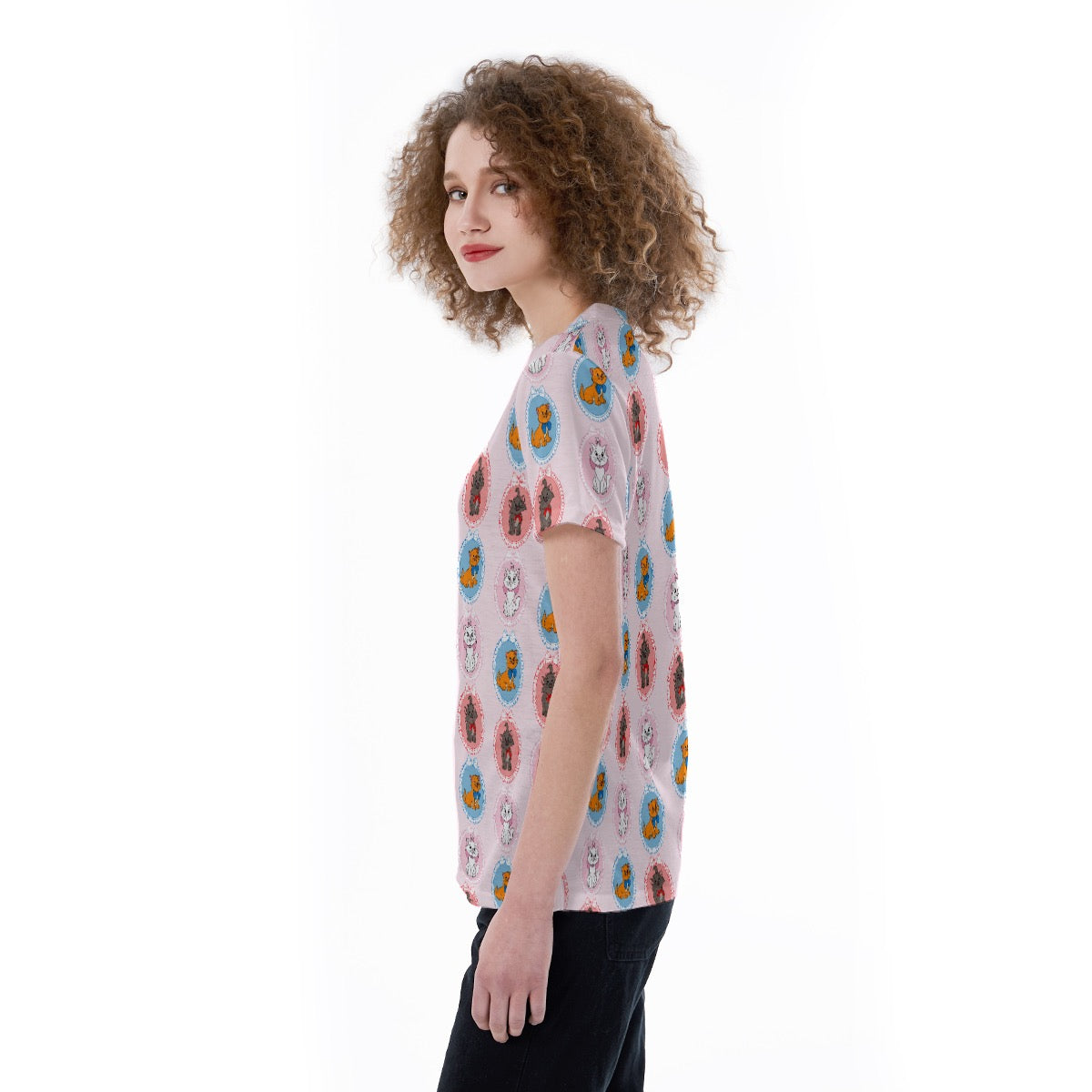 Cat Frames V-neck Women's T-shirt