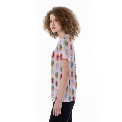 Cat Frames V-neck Women's T-shirt