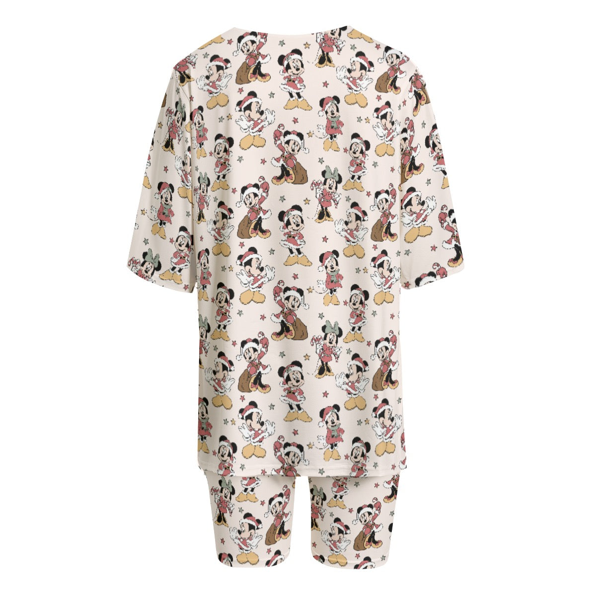 Santa Minnie Women's T-shirt Set With Short Sleeve