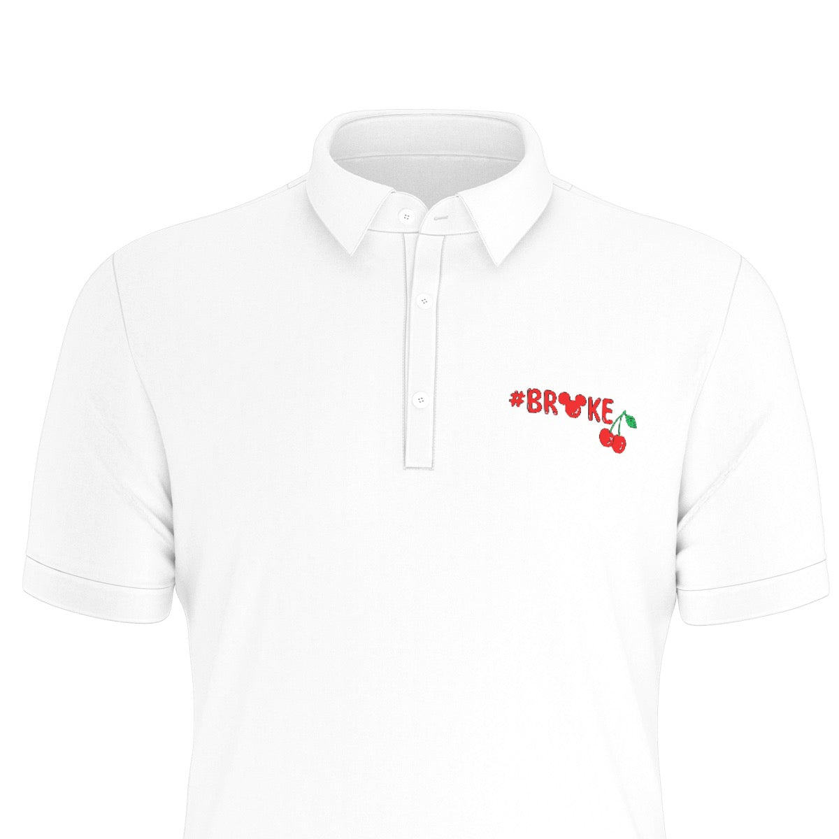 #Broke Men's Stretch Collar Polo Shirt