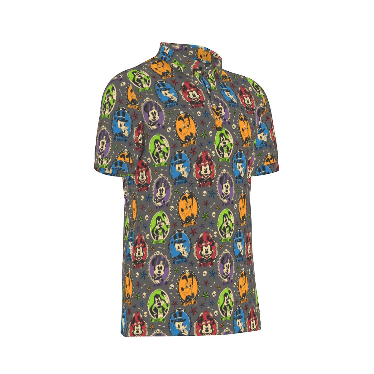 Not So Scary Cameos Men's Stretch Collar Polo Shirt