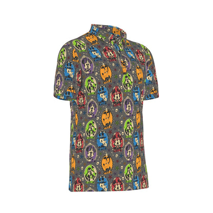 Not So Scary Cameos Men's Stretch Collar Polo Shirt