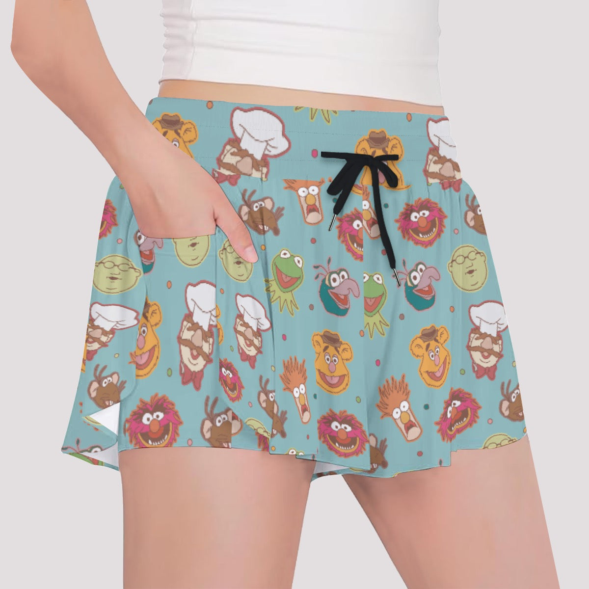 Puppet Faces Girls' Sports Culottes