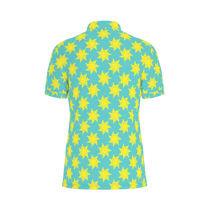 Teal Suns Men's Stretch Collar Polo Shirt