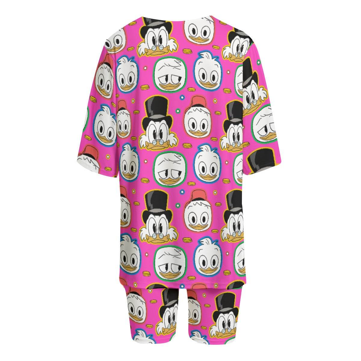Pink Duck Fam Women's T-shirt Set With Short Sleeve
