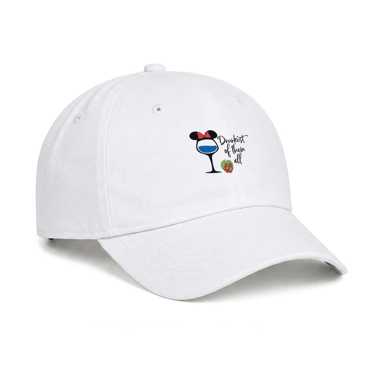 Drunkest of Them All Embroidered Soft-Crown Flat Cap