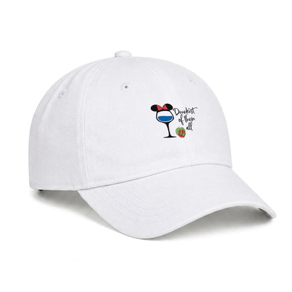 Drunkest of Them All Embroidered Soft-Crown Flat Cap