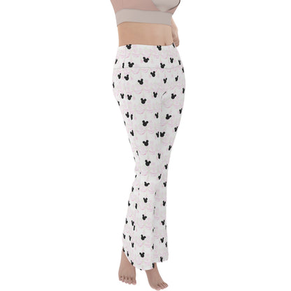 Pink Swag & Tassel Women's Flare Yoga Pants