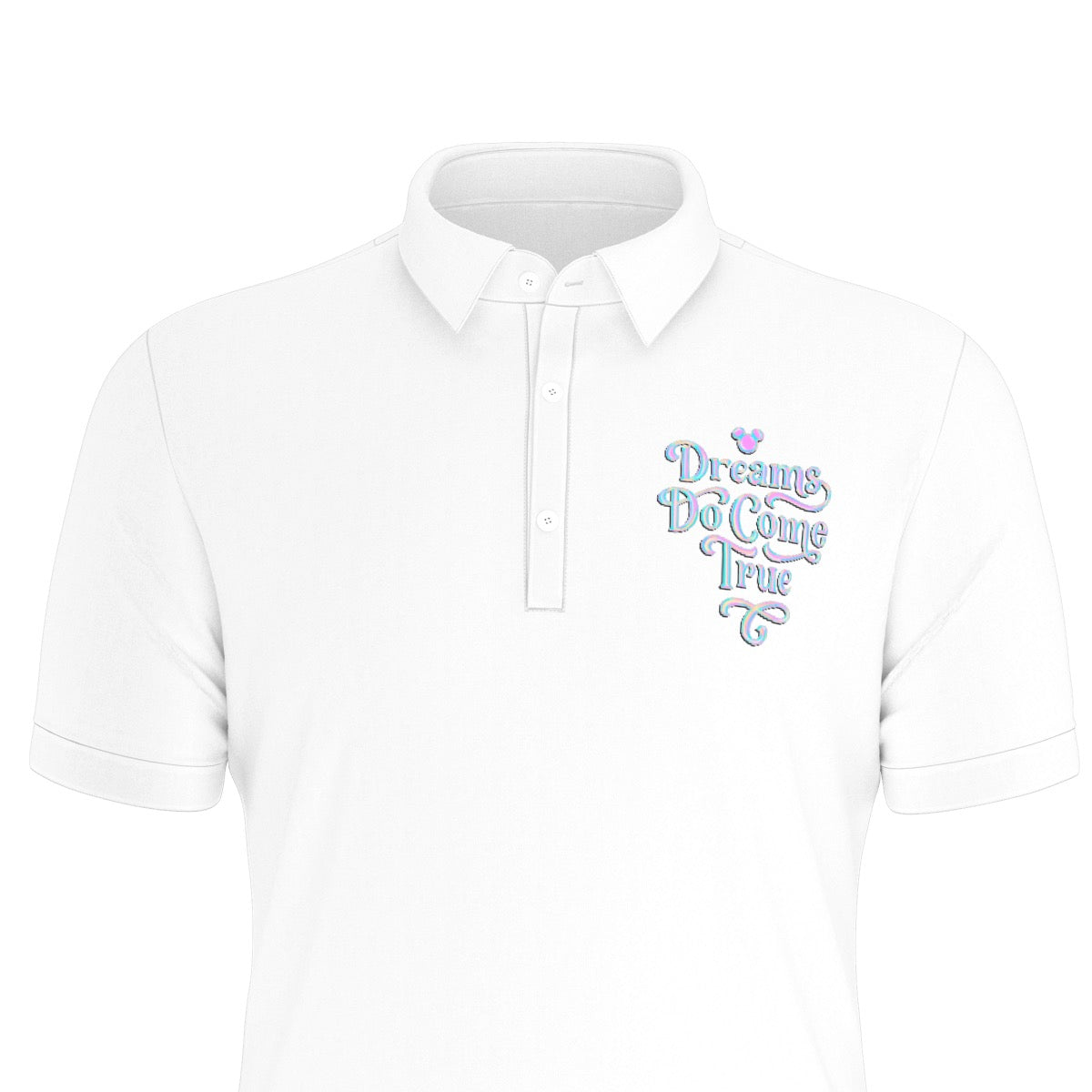 Dreams Do Come True Men's Stretch Collar Polo Shirt