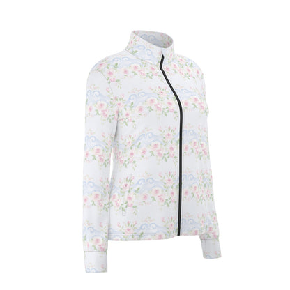 Grandmillenial Roses Women's Long Sleeve Thumbhole Jacket