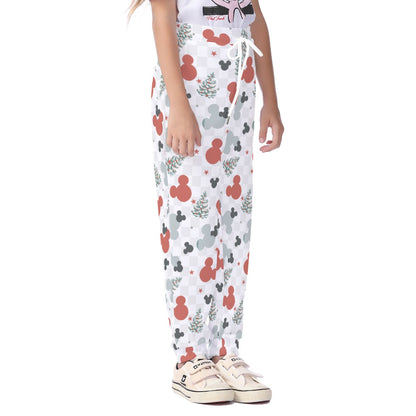 Merry Red and Gray MM Kid's Casual Pants