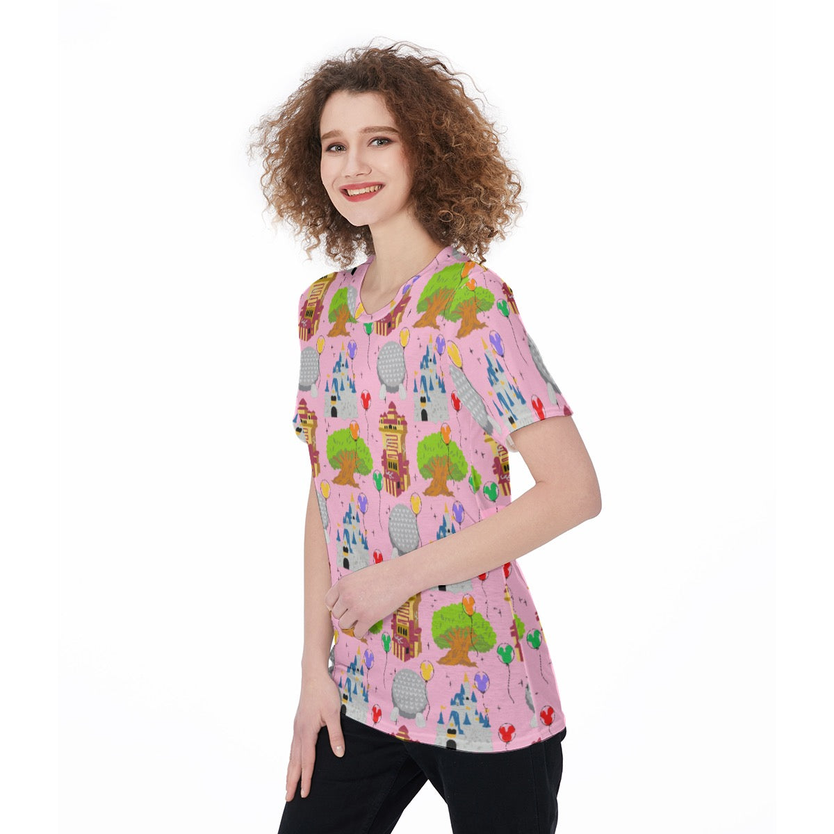 Four Parks Women's O-Neck T-Shirt|180 GSM Jersey