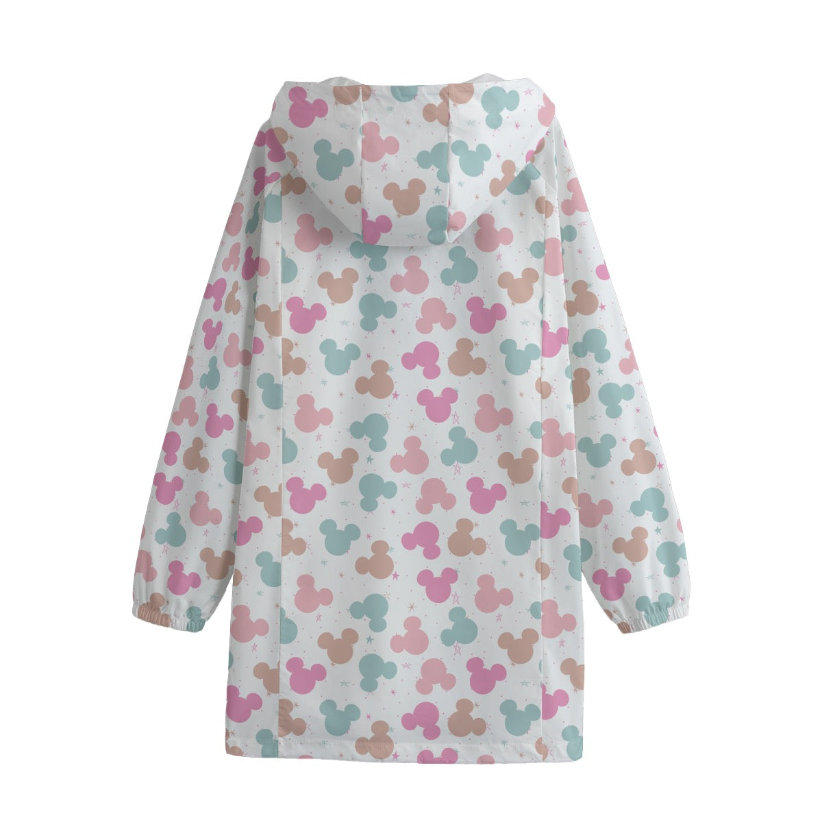 Colorful Minnie Unisex Windbreaker Long Jacket