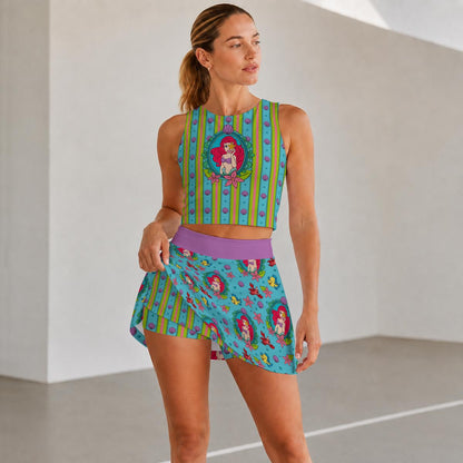 Mermaid Women's Sports Tank & Skort Set