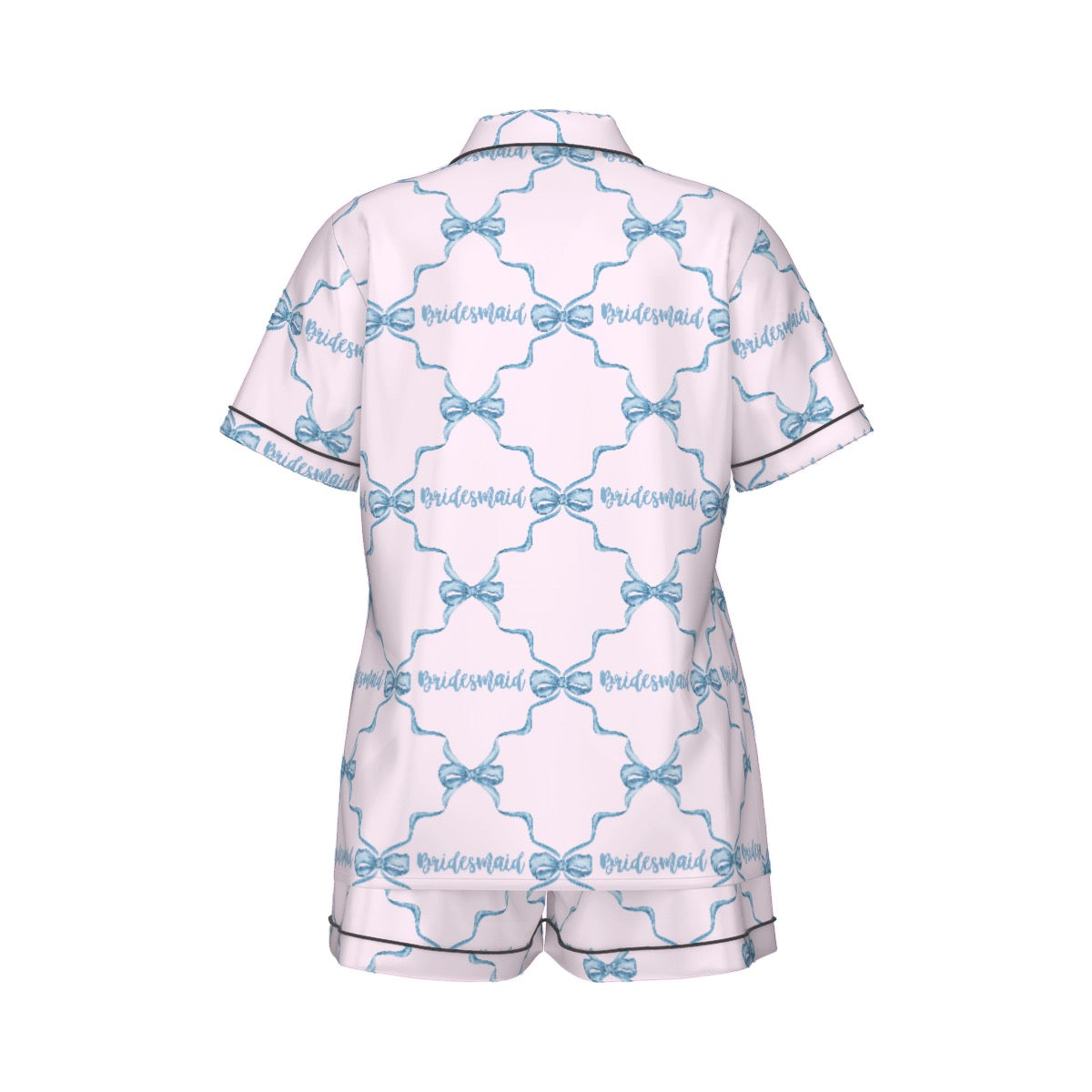 Bridesmaid Women's Pajama Set With Short Sleeve
