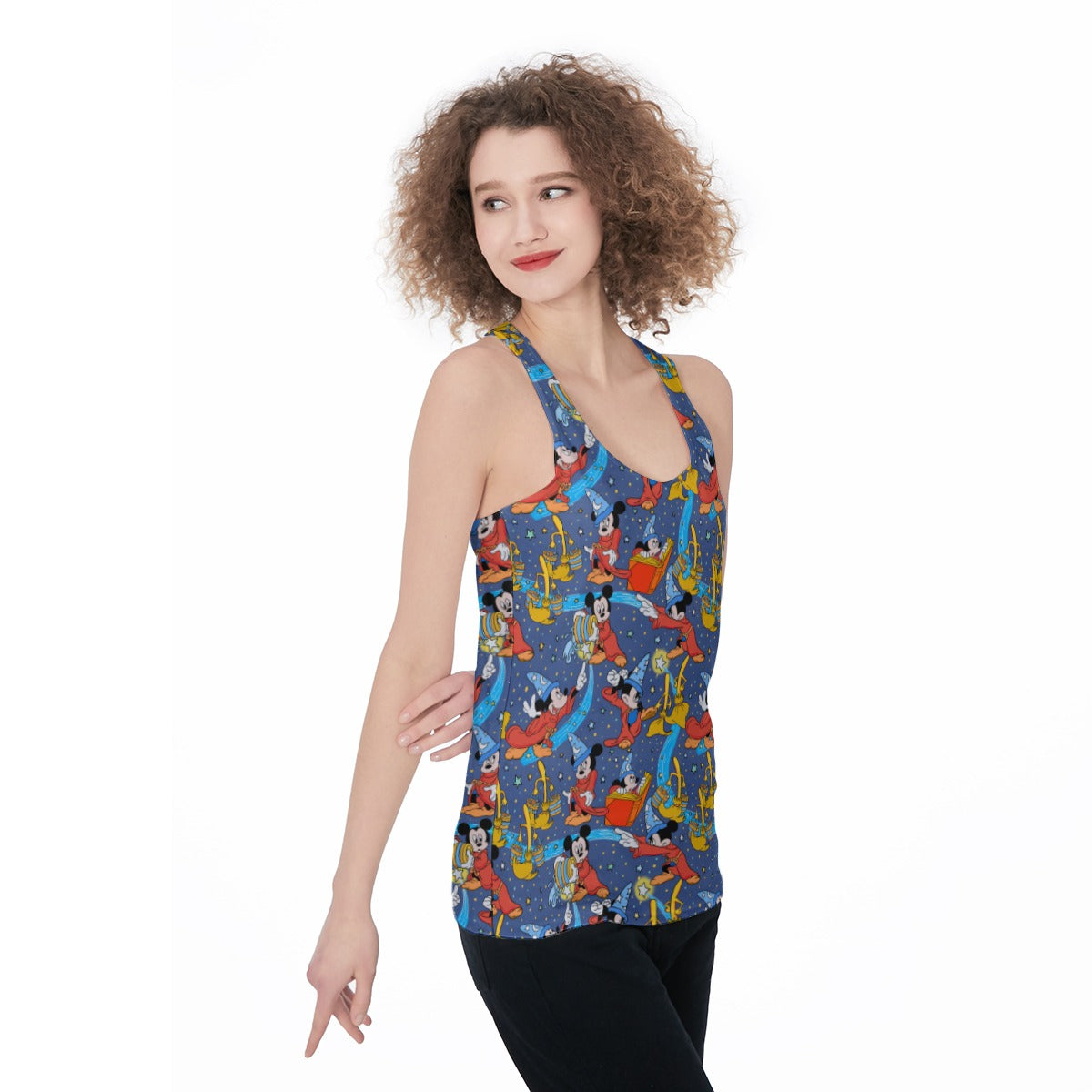 Sorcerer in Action Women's Racerback Tank Top