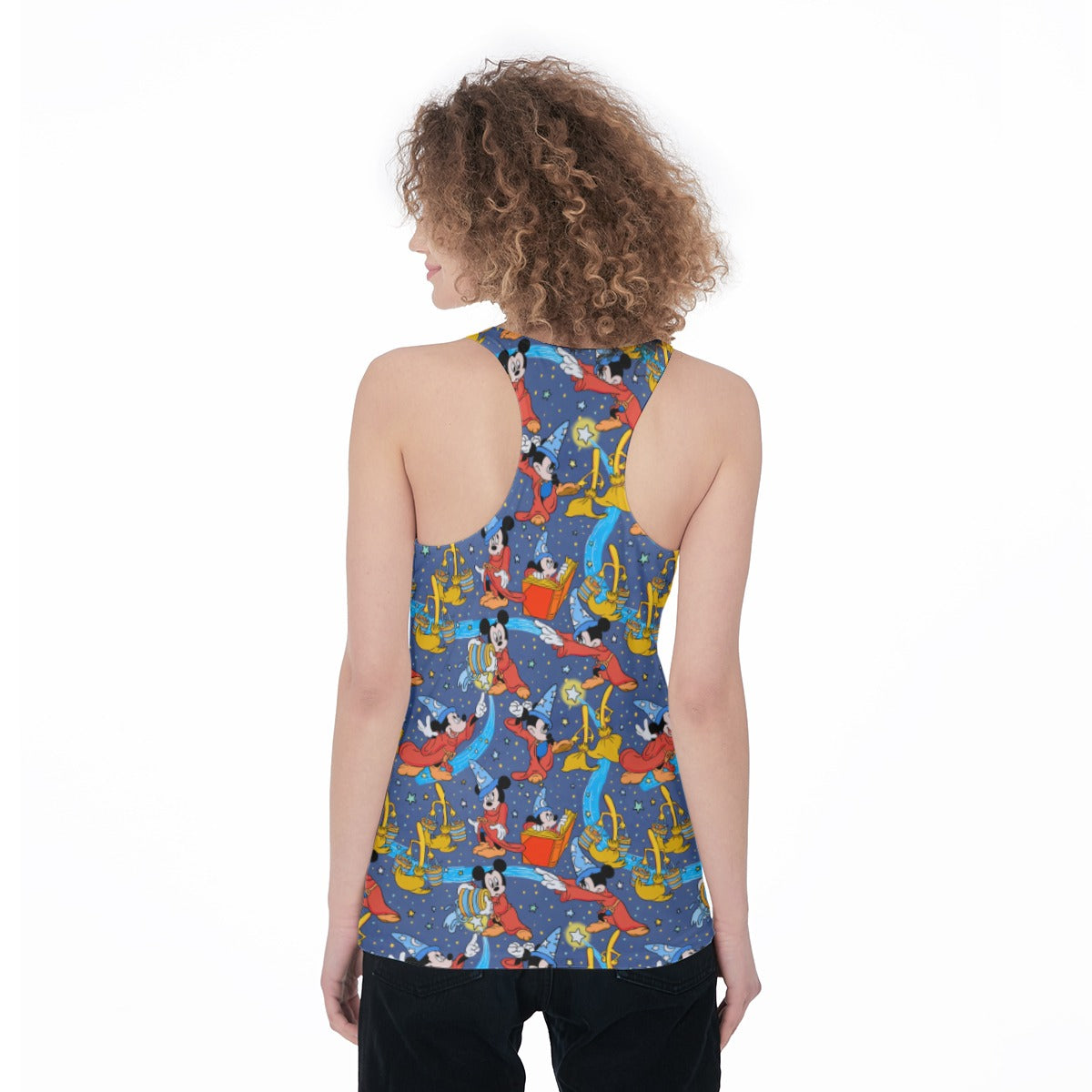 Sorcerer in Action Women's Racerback Tank Top