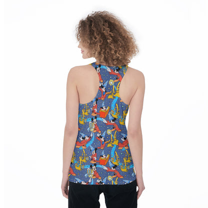 Sorcerer in Action Women's Racerback Tank Top