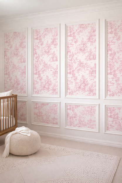 Castle Toile Wall Mural Panels