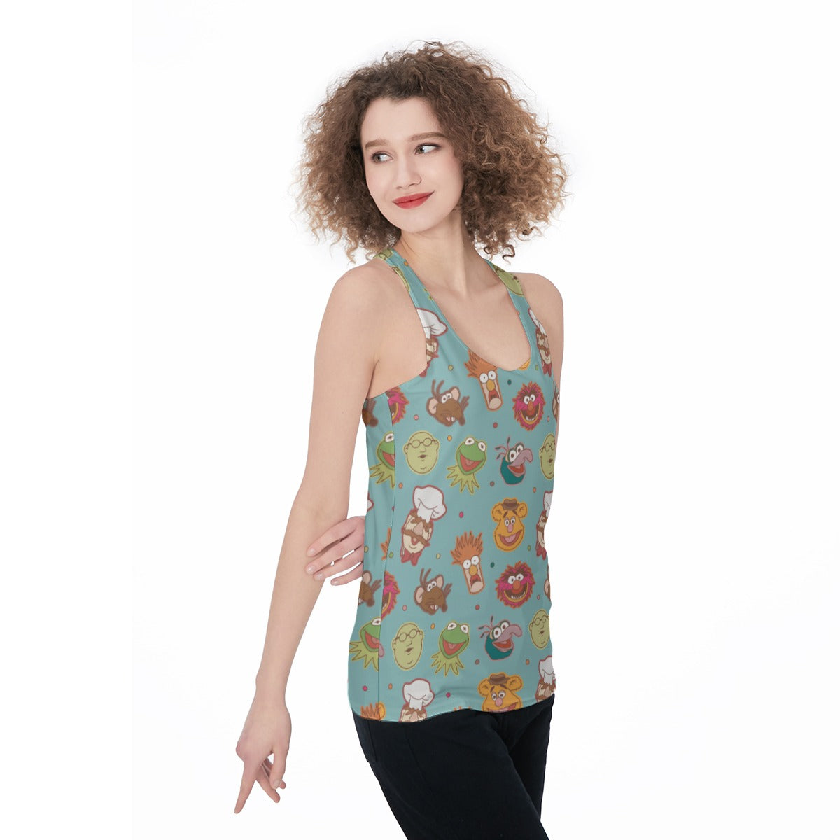 Puppet Faces Women's Racerback Tank Top