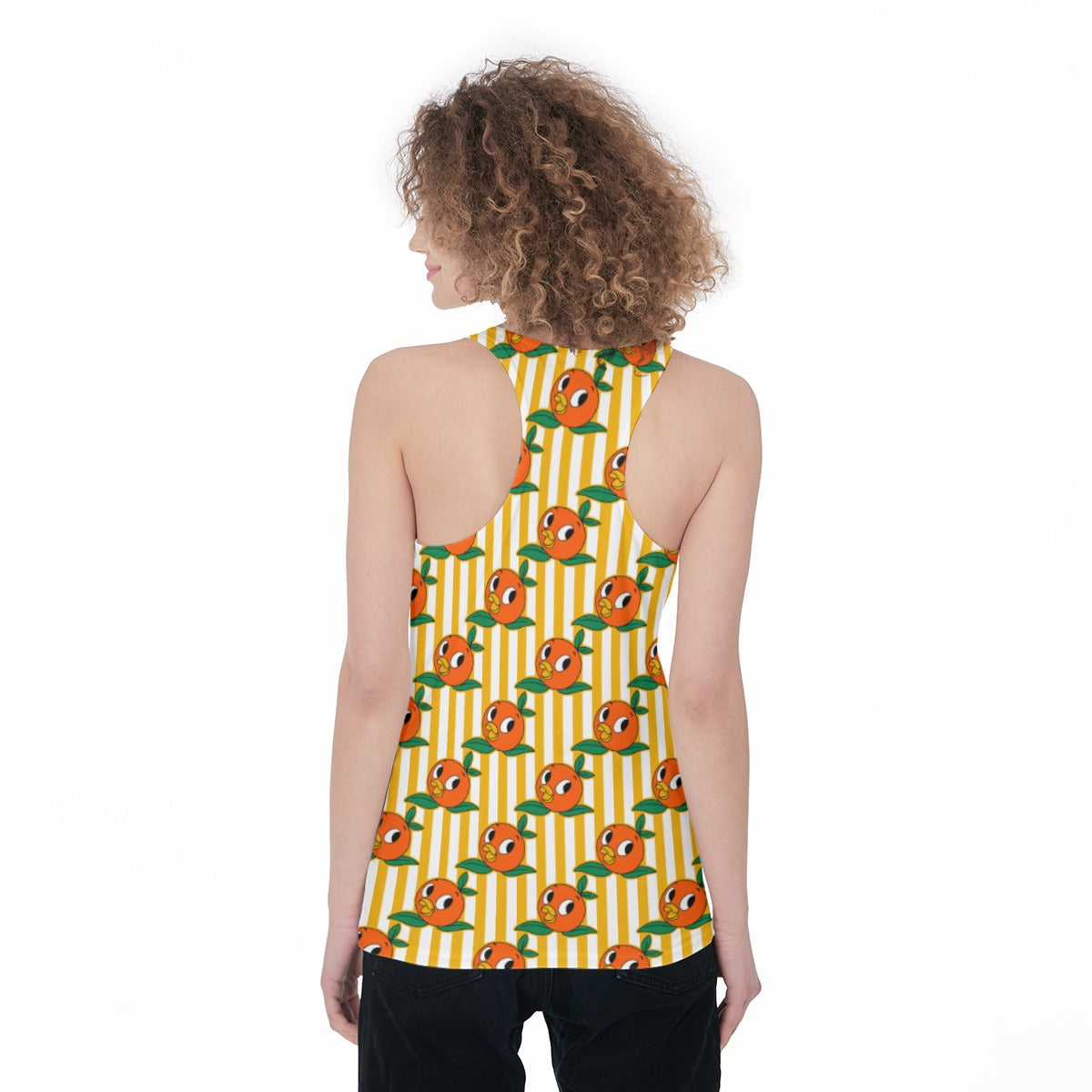 Striped Birdie Women's Racerback Tank Top
