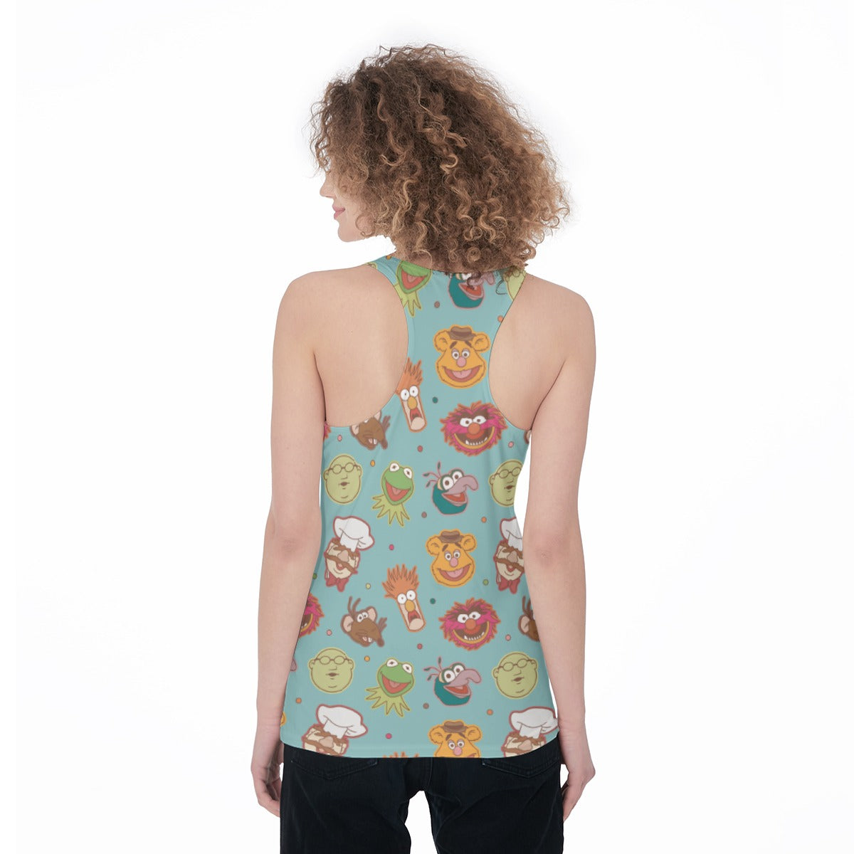 Puppet Faces Women's Racerback Tank Top