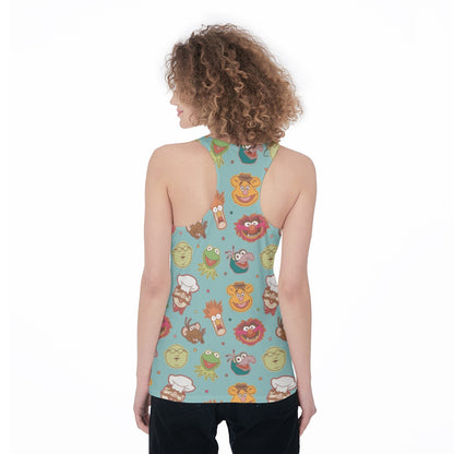 Puppet Faces Women's Racerback Tank Top