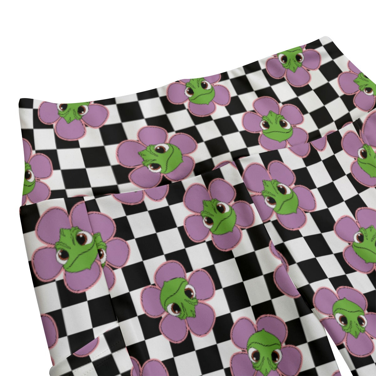 Flower Chameleon Women's High Waist Leggings With Side Pocket
