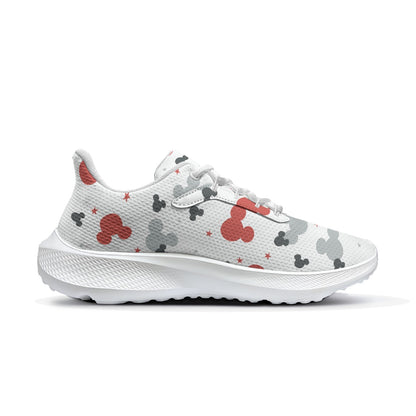Red & Gray Men's Road Running Shoes