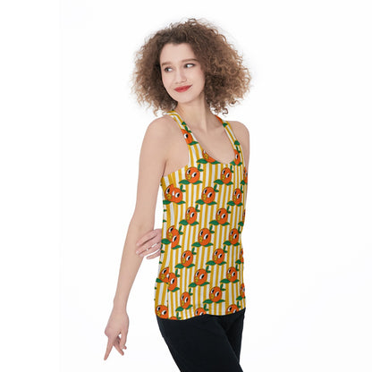 Striped Birdie Women's Racerback Tank Top