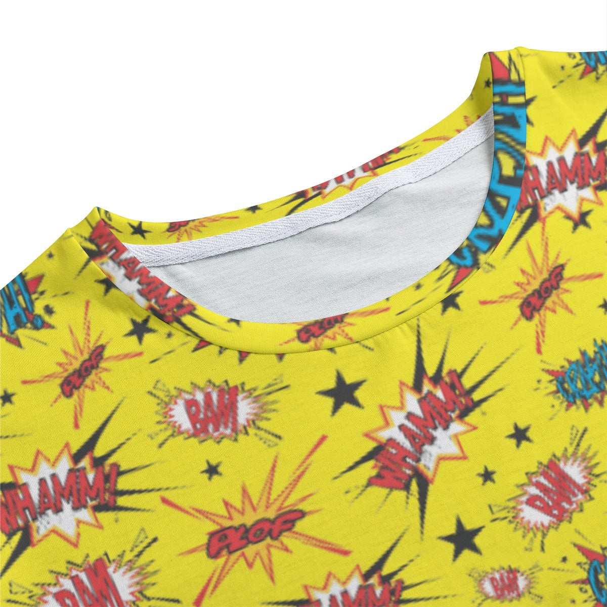 Yellow Superhero Men's Crew Neck T-Shirt