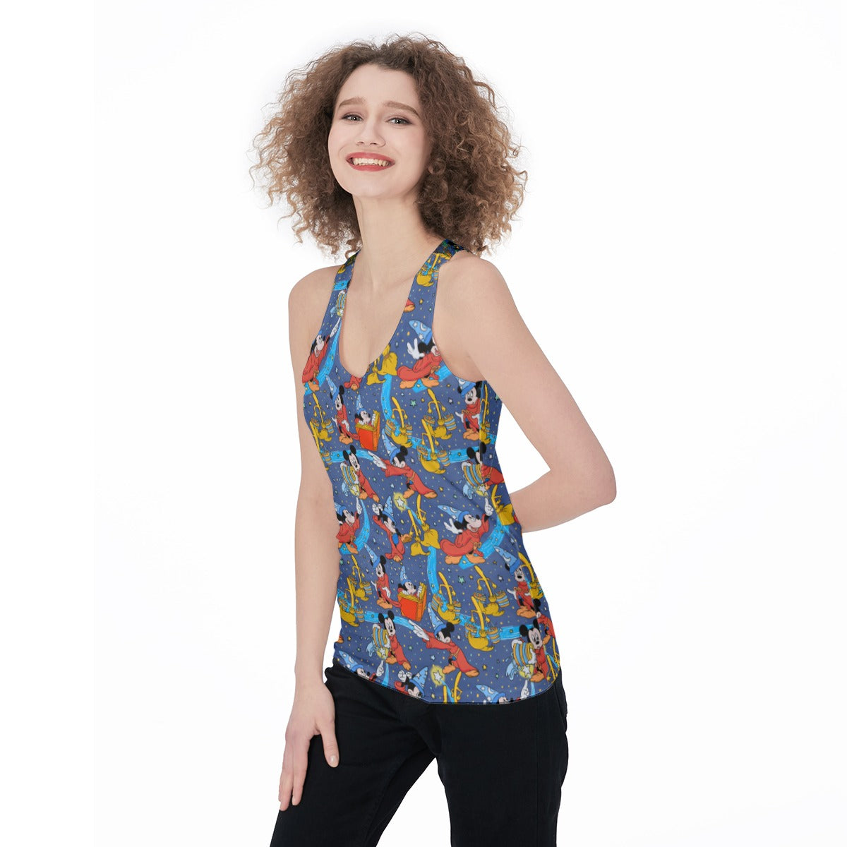 Sorcerer in Action Women's Racerback Tank Top