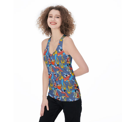 Sorcerer in Action Women's Racerback Tank Top