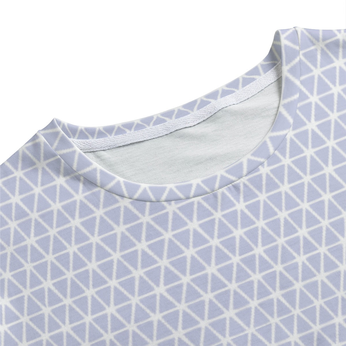 Purple Geo Men's Crew Neck T-Shirt