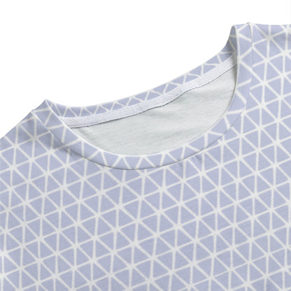 Purple Geo Men's Crew Neck T-Shirt